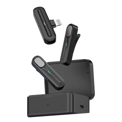 2.4GHz Wireless Lavalier Microphone System Clip-on Microphone 20m Transmission Range Noise