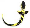 Dog Tail Plug Dog Tail 7.5 X 3.1cm Black-Yellow - Kinky Puppy - Puppy Play, Tail Dildos