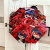Wunderbare Ladybug Thema Automatischer Regenschirm Geeignet für Reisen Tragbarer Regenschirm Outdoor Sonnenschirm Geschenk Tägliche Notwendigkeiten