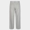 Weekhour One Tuck Banding Wide Cotton Pants Gray