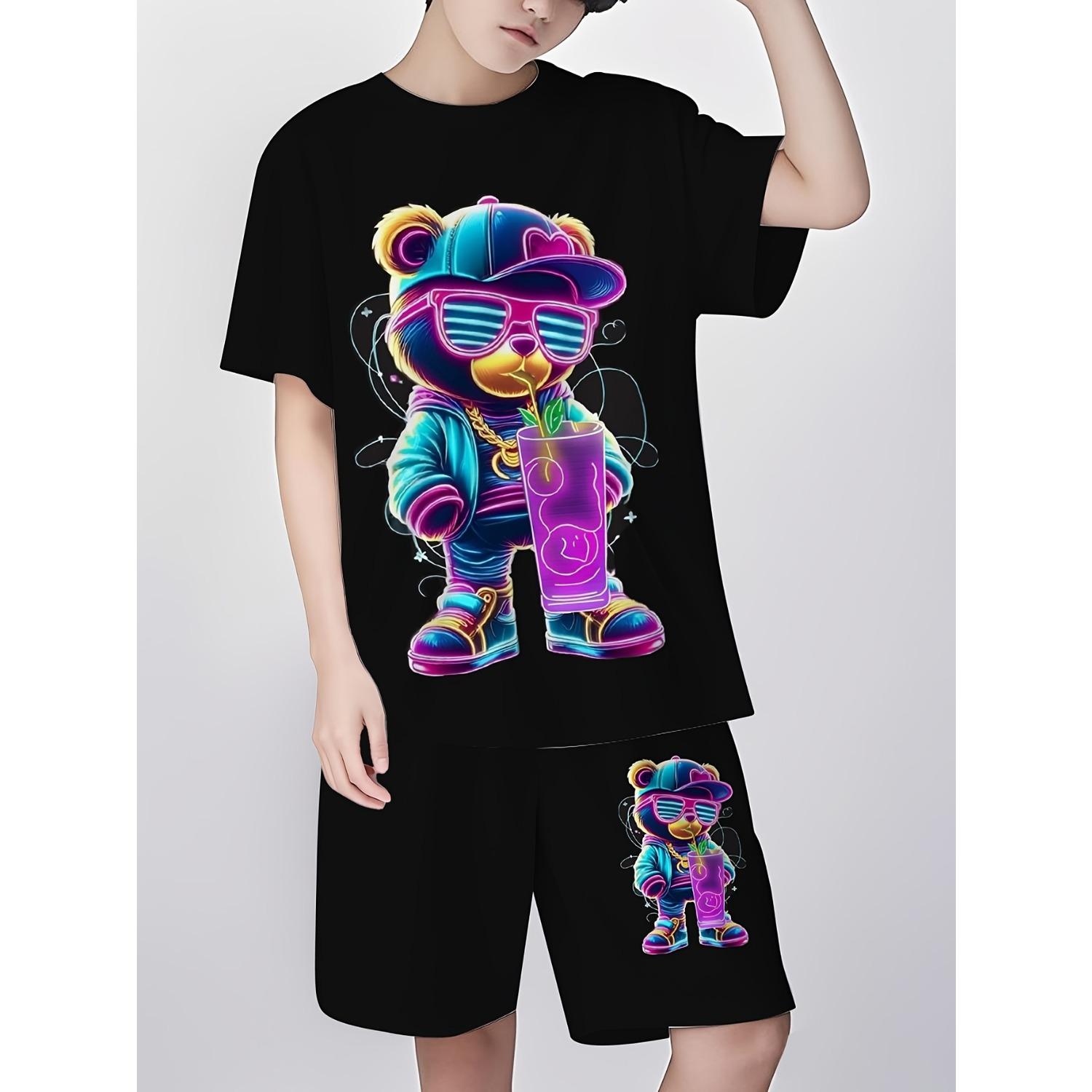 

Boys Outdoor Comfortable Children s Set Fashion Digital Printing 5-6 Years