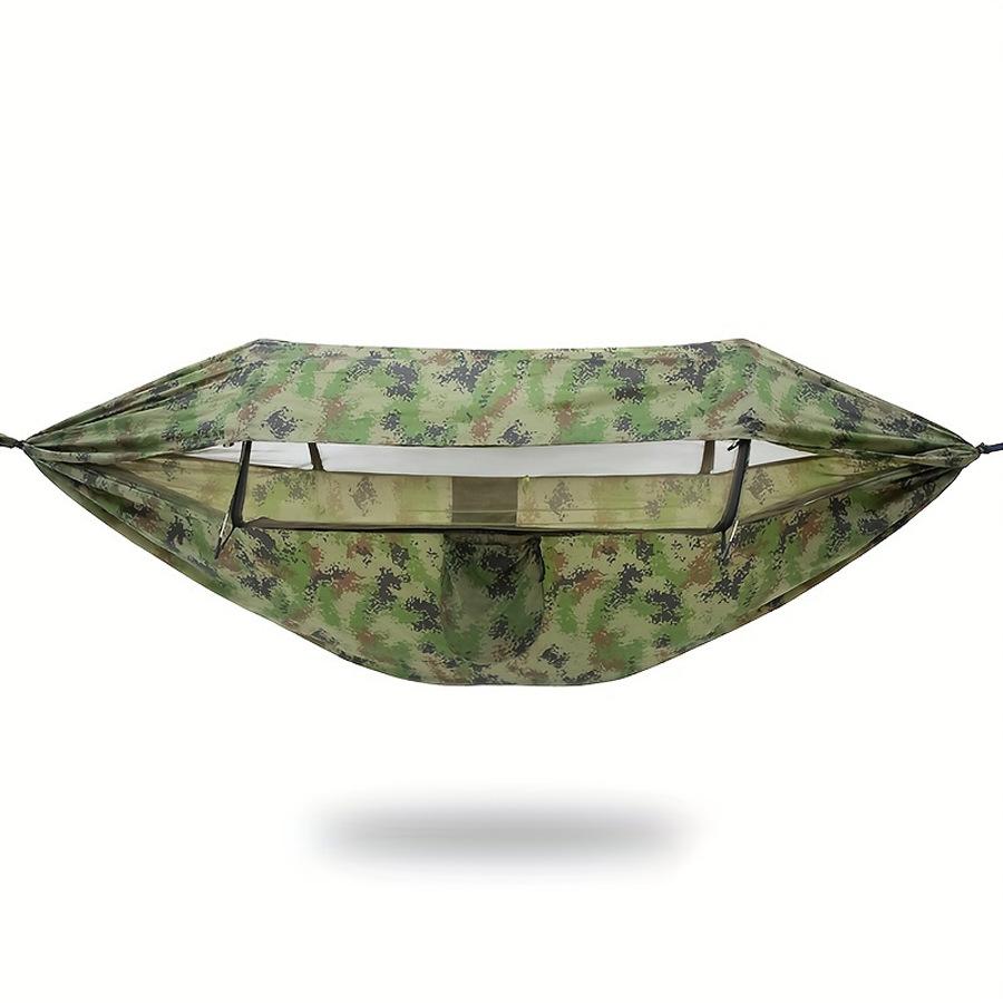 New Hammock Outdoor Double Anti Rollover Automatic Quick Opening Swing Mosquito Net Hammock Outdoor Camping Awning