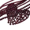 Imitation Garnet Glass Beads, Wine Red Round Loose Beads for DIY Jewelry Accessories