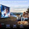 Portable Projector with Built-in Battery, Android Outdoor Camping Projector, Mini Rechargeable Home Smart Projector
