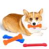 Dog Chewing Toys Durable Rubber Bone Puppy Teeth Cleaning Dental Care Multi Layered Textured Design Non Toxic Energy Release Mul