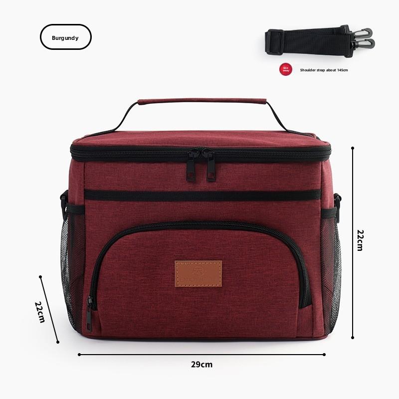 Thickened Oxford Fabric Insulated Lunch Bag With Leakproof Design For Office And Outdoors