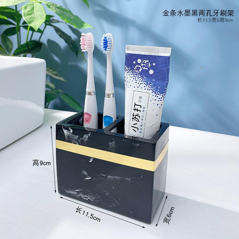 Σετ Μπάνιου Ρητίνης Είδη Τουαλέτας Επιτραπέζιο Σετ Πλυσίματος Σαπουνοθήκη Κύπελλο Στοματικού Διαλύματος Θήκη Οδοντόβουρτσας Μπουκάλι Λοσιόν Κύπελλο Αποθήκευσης Δίσκος Αποθήκευσης