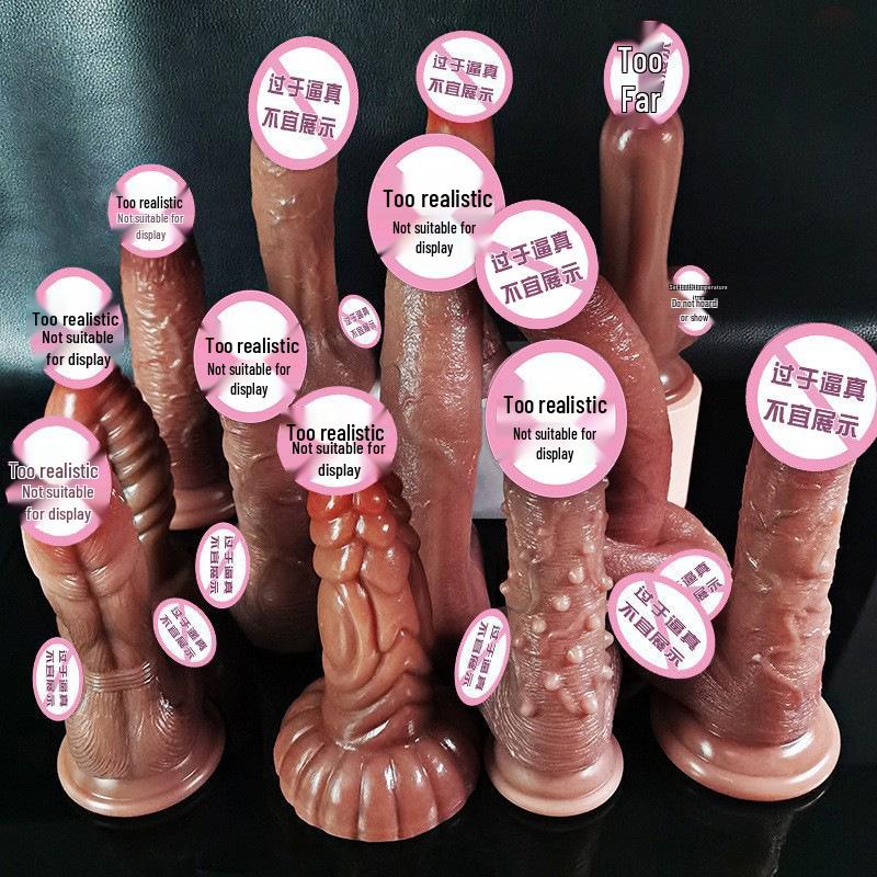 Vibrador de silicone realista: Brinquedo Adulto de Carne Macia para Mulheres