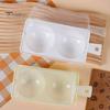 Heat Resistant Egg Cookware Dual-Cavity Microwave Poacher, Cooker Steamer with Lid Fast Breakfast Cooking Tool Handle, Nonstick Poaching Maker,
