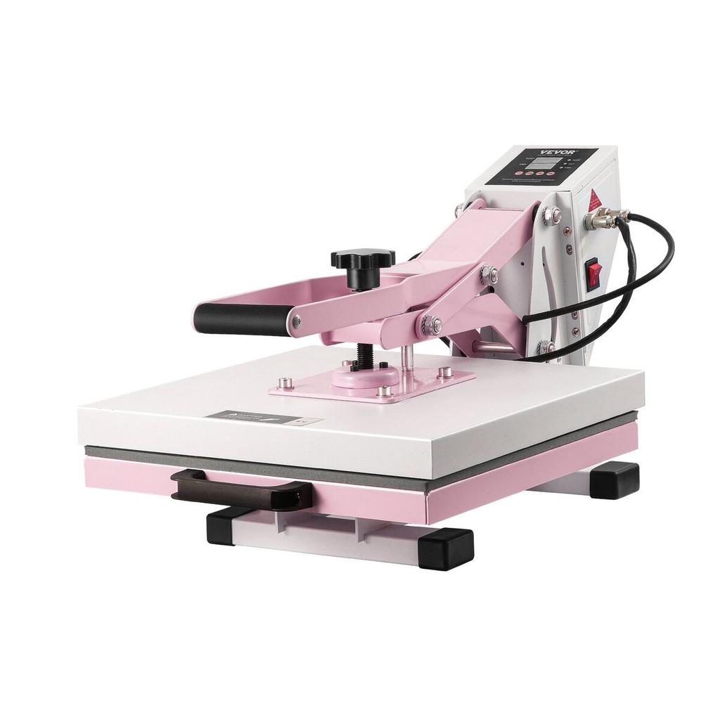 Heat Press Machine 15x15 In Slide Out Heat Transfer Machine T-Shirts Pink