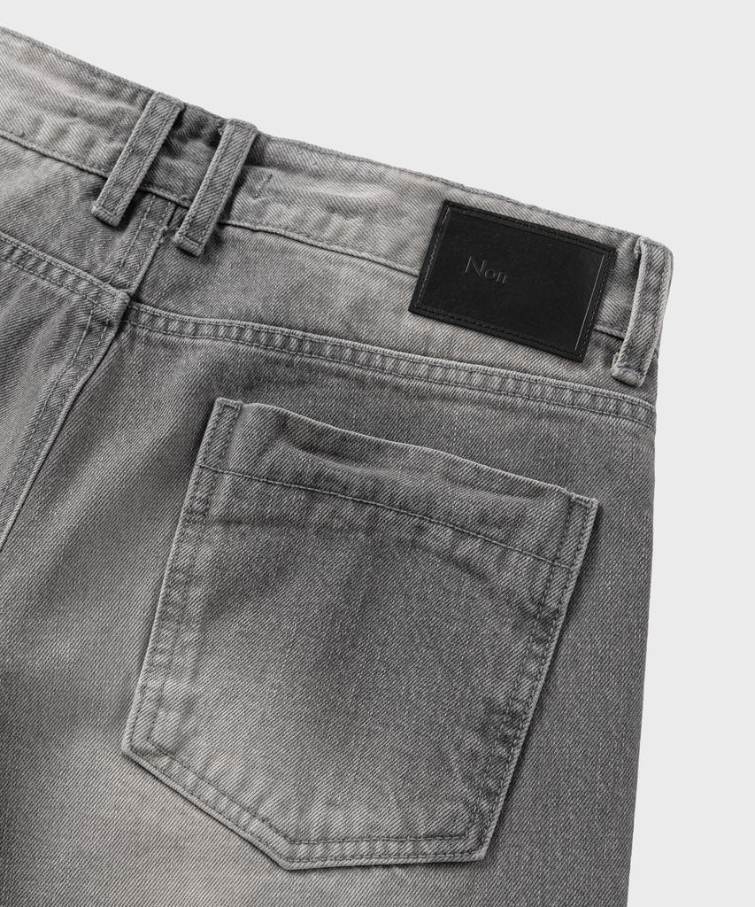 NONBLANK Curved Washed Denim Pants_Grey