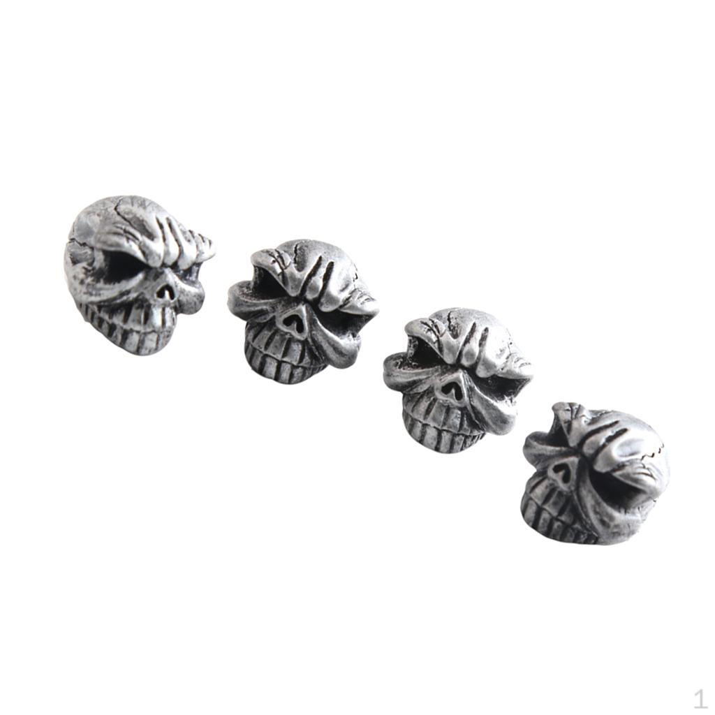 4 Pieces Car Motorcycle Bicycle Wheel Rims Stem Tire Valve Caps Cover серебряный