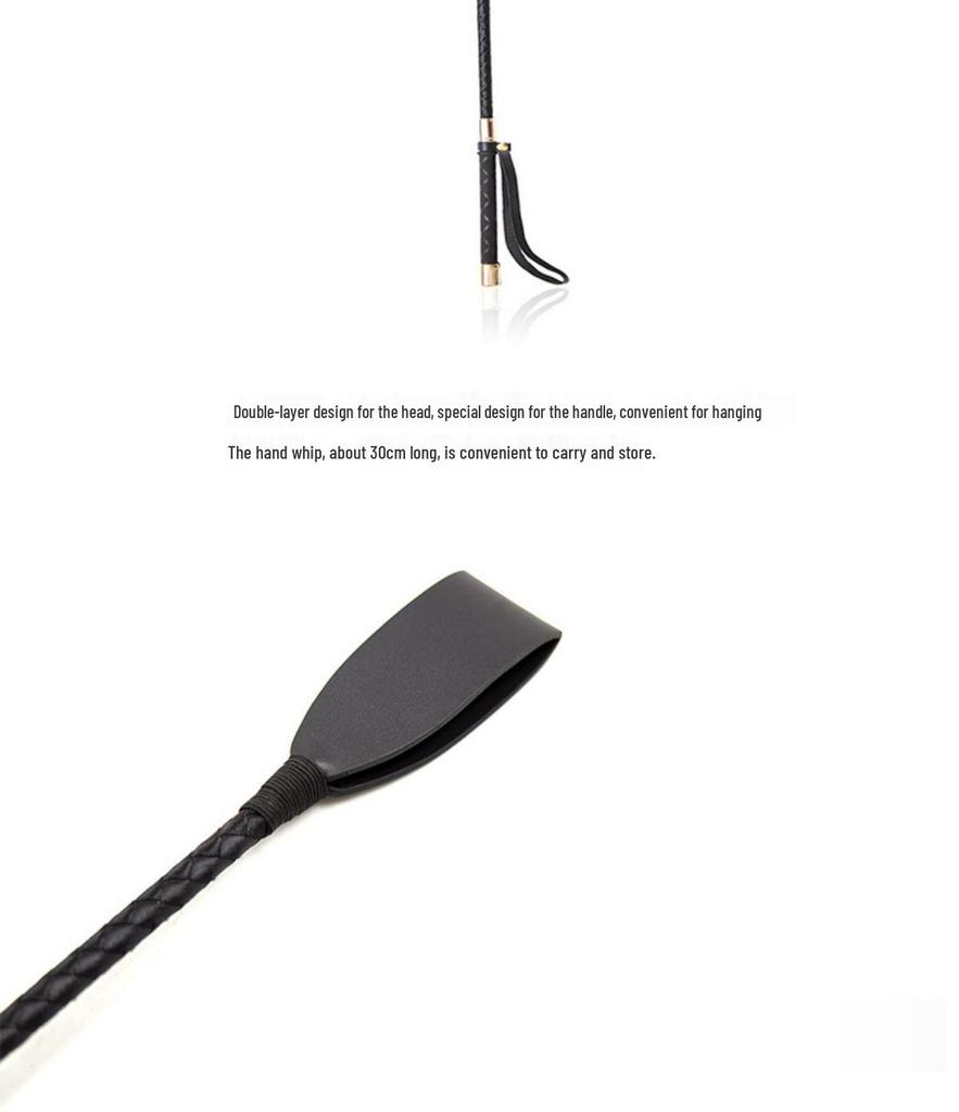 Long Handle Rivet Horsewhip: Erotic Spanking & Discipline Toy