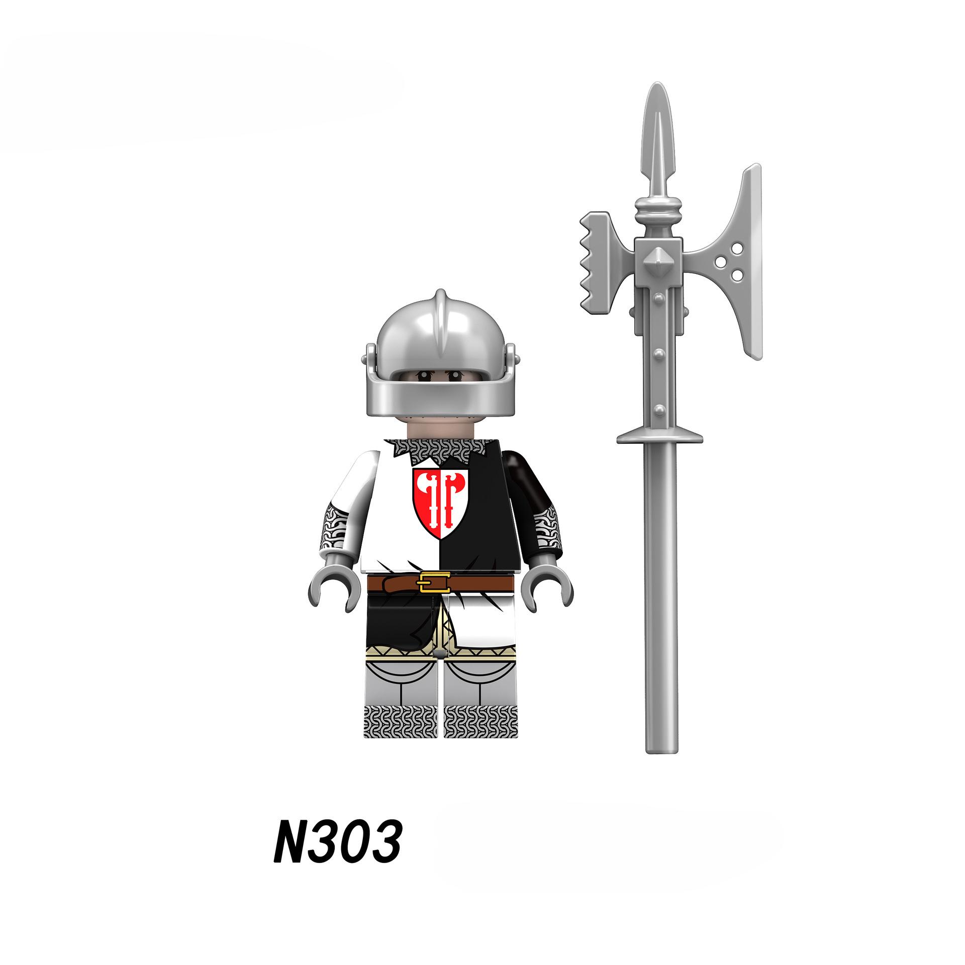 

Средневековые войны роз, английские солдаты, строительные блоки, фигурки, мини-игрушка для детей N301 N302 N303 N304