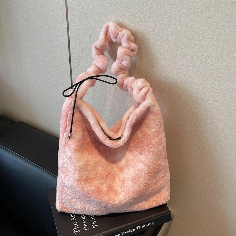 Plush Underarm Bag New Trendy Fashion Small Bag Women's Bag Portable Shoulder Bag Large Capacity Messenger Bag