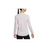 Nike Solid Color Quick-Dry Round Neck Casual Long Sleeve T-Shirt Women Tops Gray Purple FB6846-019