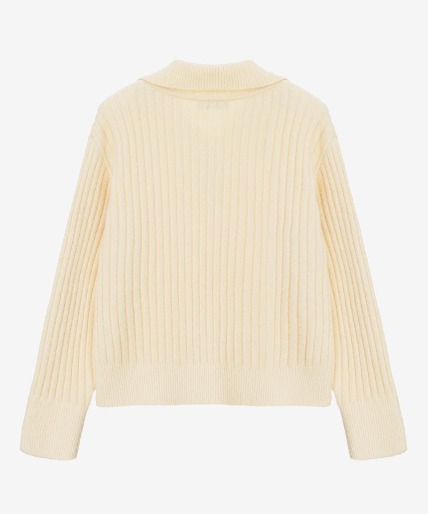 MIND BRIDGE WOMEN [W] Boucle Half-Zip Knit - 2 Colors