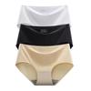3Pcs Invisible Painties Women Seamless Briefs Ladies Solid Color Ultra-thin Underwear Girls Plus Size Panty M-XXL