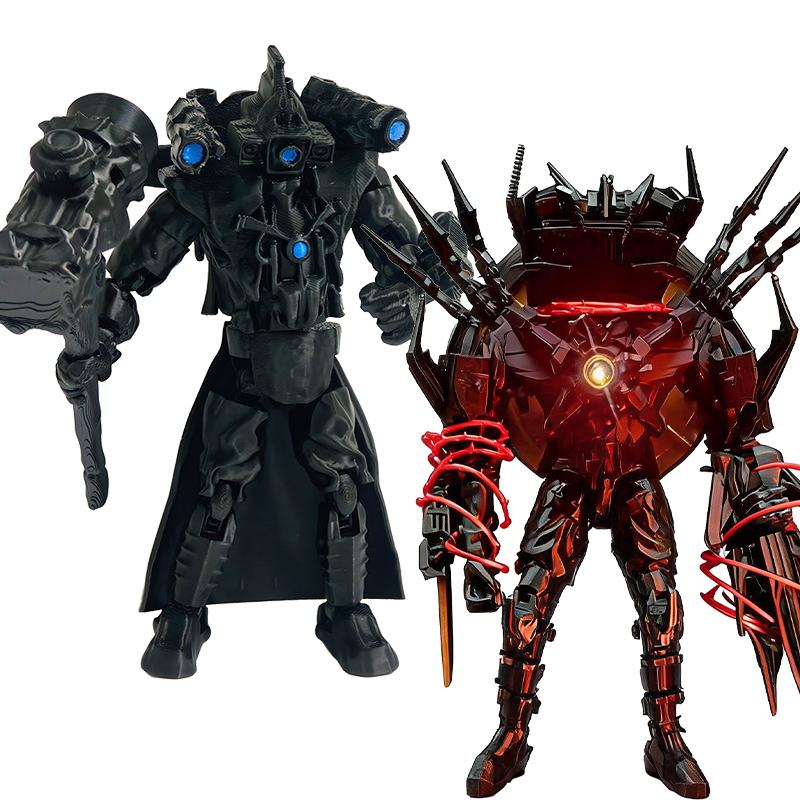 NUOVA Figura d'Azione Articolata Stampata in 3D Guerriero Toilette Skibid-i Guerriero di Sorveglianza Titan TV Man Decorazioni da Tavolo Regalo di Natale