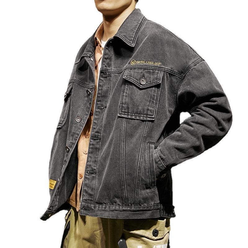 Jeansjacke, Herren-Oberteil der neuen, trendigen Marke für Herbst und Winter, lockerer Straßentrend, coole und hübsche Jeansjacke
