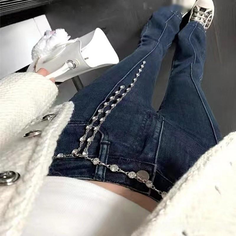 Metal Water Crystal Waist Chain For Women Summer Dress Belt Accessory Gift For Young Adults