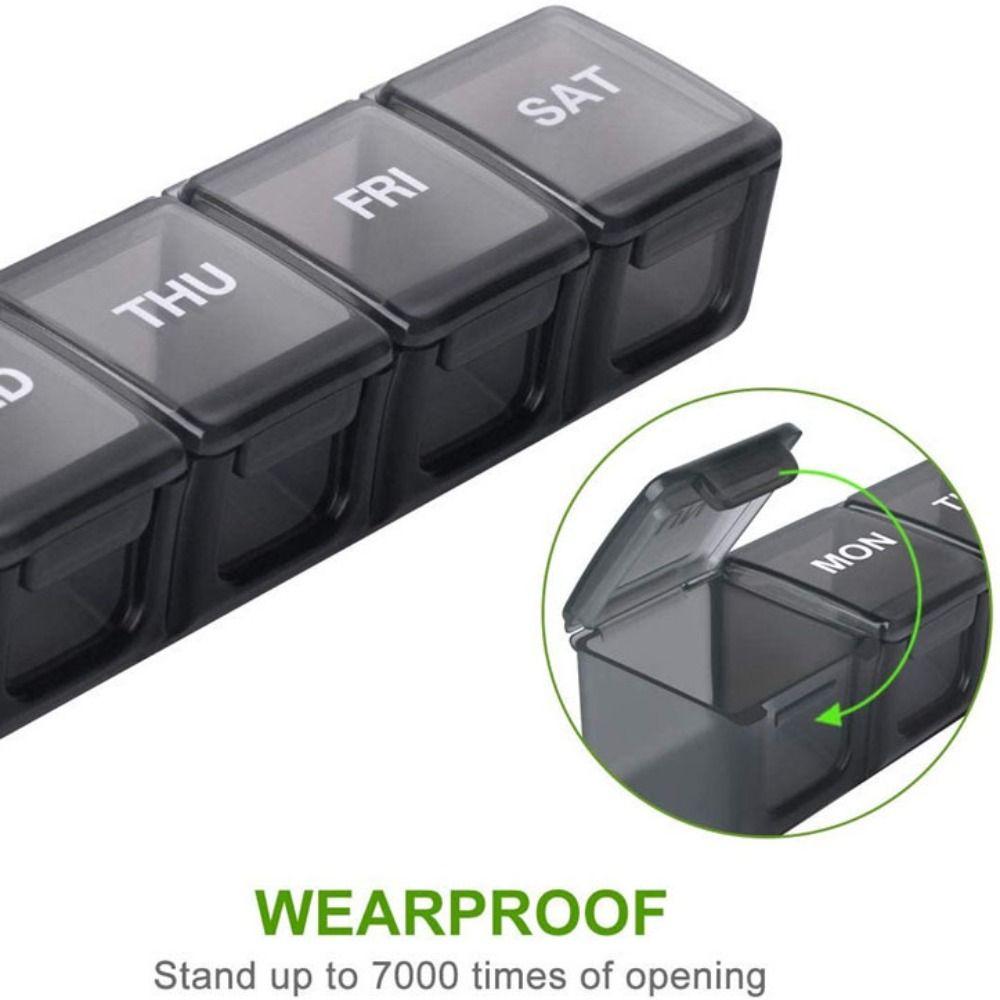 Pill Organizer Medicine Box 7 Day Medicine Tablet Storage Medicine Organizer Pill Case Pill Box