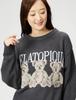 Gelato Pique Motif JQD Pullover PWNT224074 Crew Neck DGRY F Women's