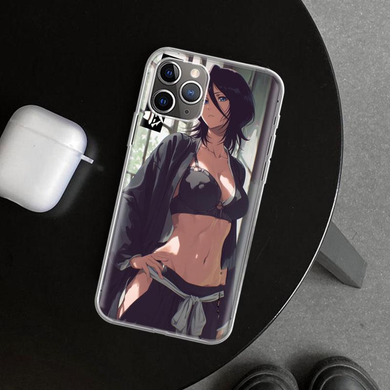 Bleach Kuchiki Rukia Phone Case Cover for iPhone 11 12 13 Mini 14 15 Plus 16 Pro Max 17 Air 7 8 + SE Art Customized Fundas 11 12