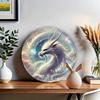 White Dragon Metal Wall Art Home Decor Fantasy Aluminum Sign Gift