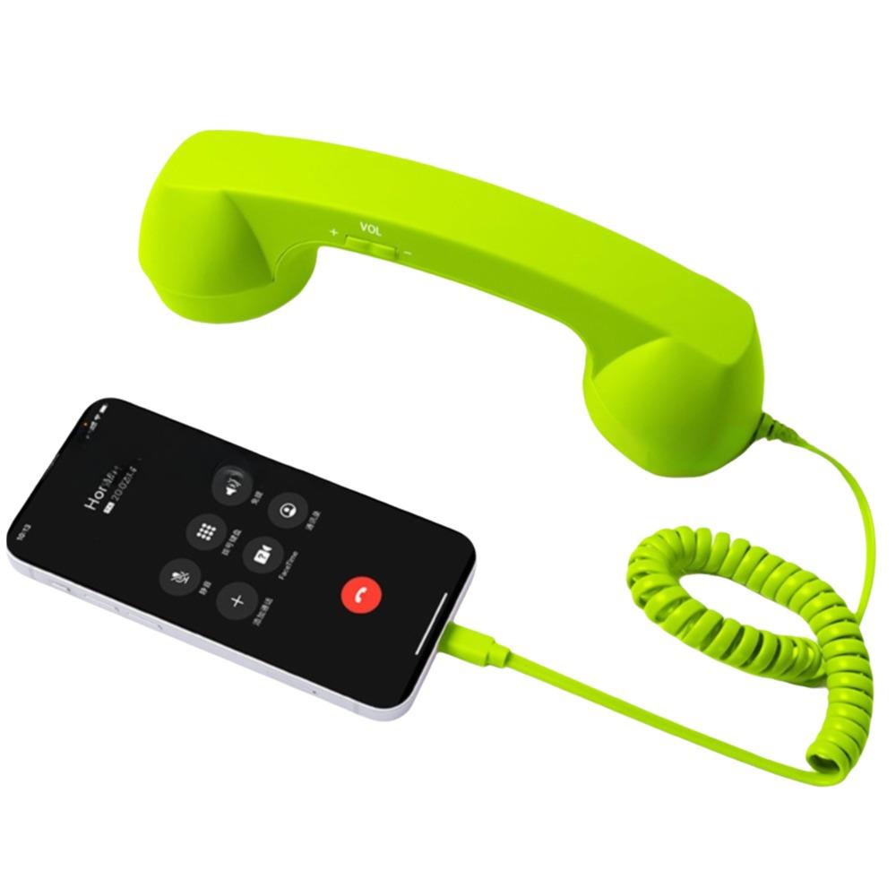 Wired Receiver Retro Telephone Handset Handheld Telephone Receiver  For Mobile Phones