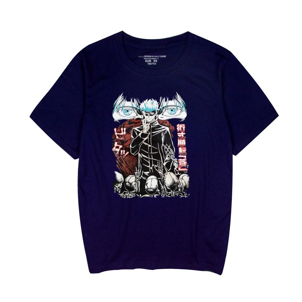 Jujutsu Kaisen Anime Print T Shirt for Men Fashion Clothing Short Sleeve O-neck Tops Oversized T-shirts