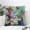 Zootopia Pillowcase Polyester Cushion Cover Decorations Buddy Cop Comedy Film Throw Pillow Case Cover Living Room Square