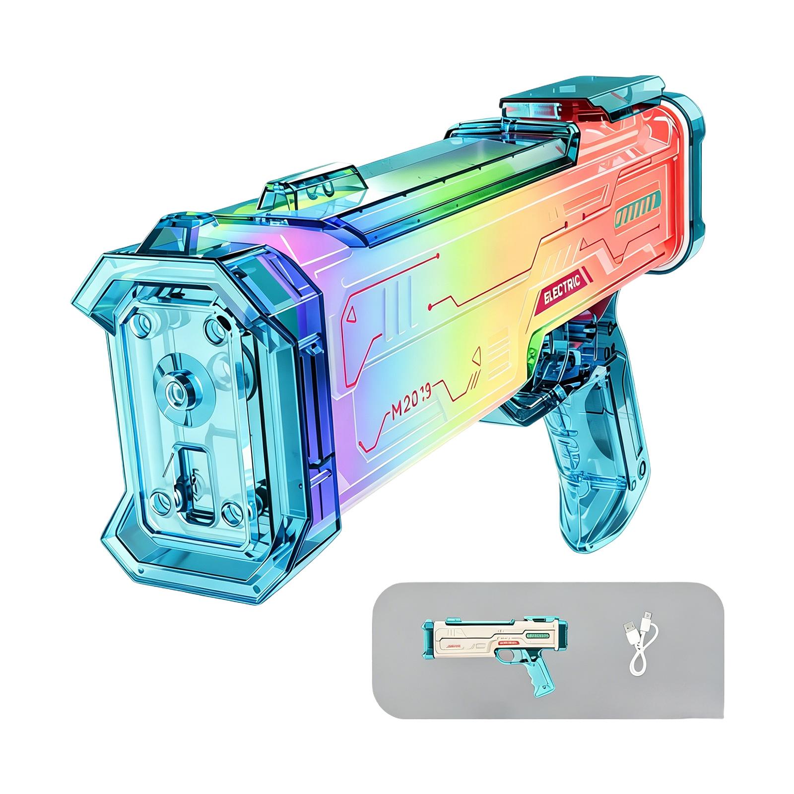 Rechargeable Toy with LED Lights, Large Capacity Blaster for Outdoor Play One Size