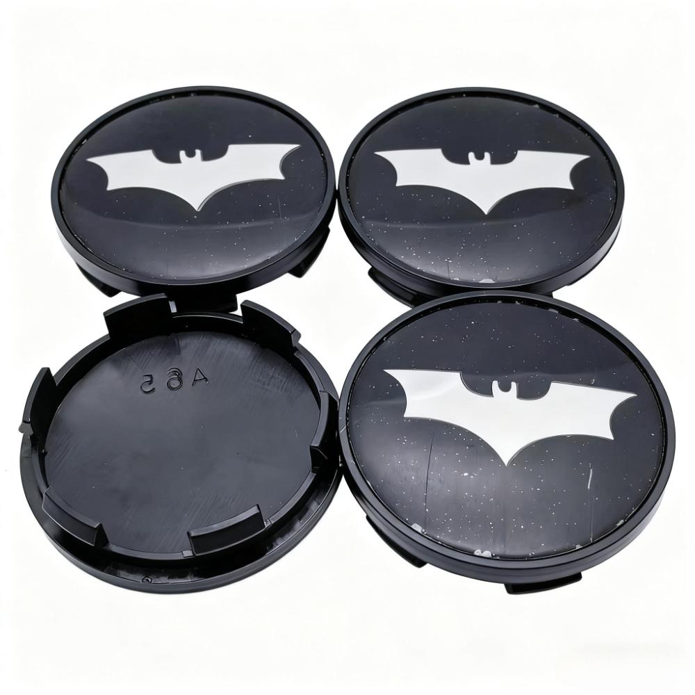 

4pcs BAT Logo Badge Emblem Car Wheel Center Caps 65MM 59MM Car Rim Hubcaps Cover Wheels Hub Cap Replace Auto Styling Accessories BAT Badge&4pcs A65 Wheel Cap