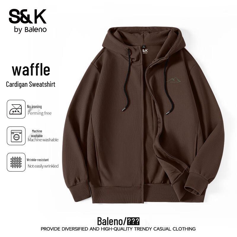 Baleno Men's Waffle Hooded Sweatshirt