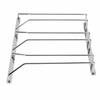 Dianoo Under Cabinet Wine Glass Rack with Hanging Wire, Stemware Rack Holder with Screws, Chrome Finish, 27cm, 3 Rows