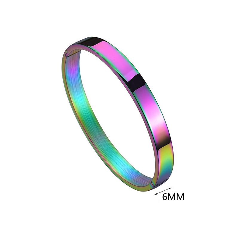 Personalized Bracelet for Women Female Width 4/6mm Custom Engraved Name Bracelets Bangle Stainless Steel