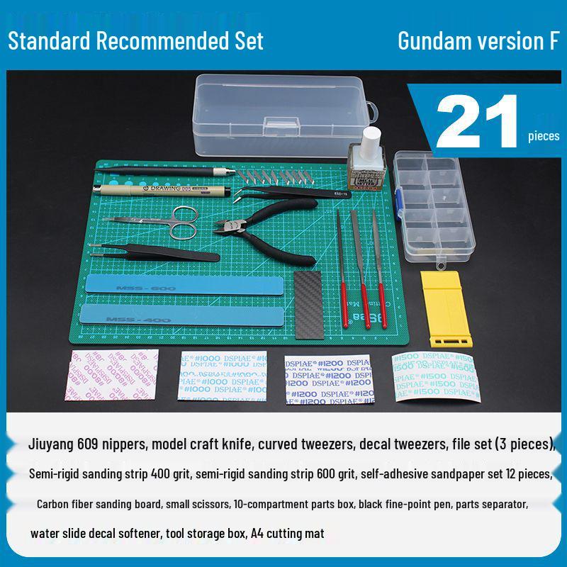 Gundam Model Beginner Kit: Sharp Nippers & Polishing Tools