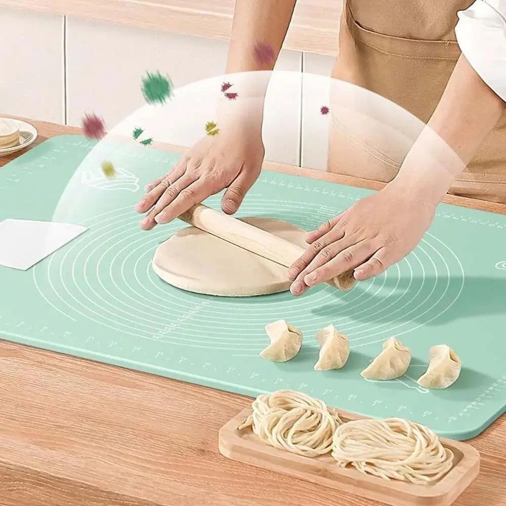 New Silicone Rolling Mat Non-Stick Non-slip Baking Mat Thickened Kneading Dough Mat