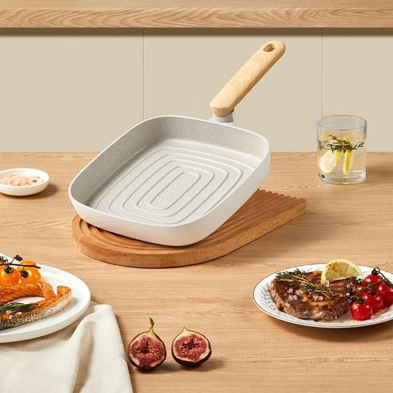 

COOKER KING 24cm Ridged Non-Stick Steak Frying Pan