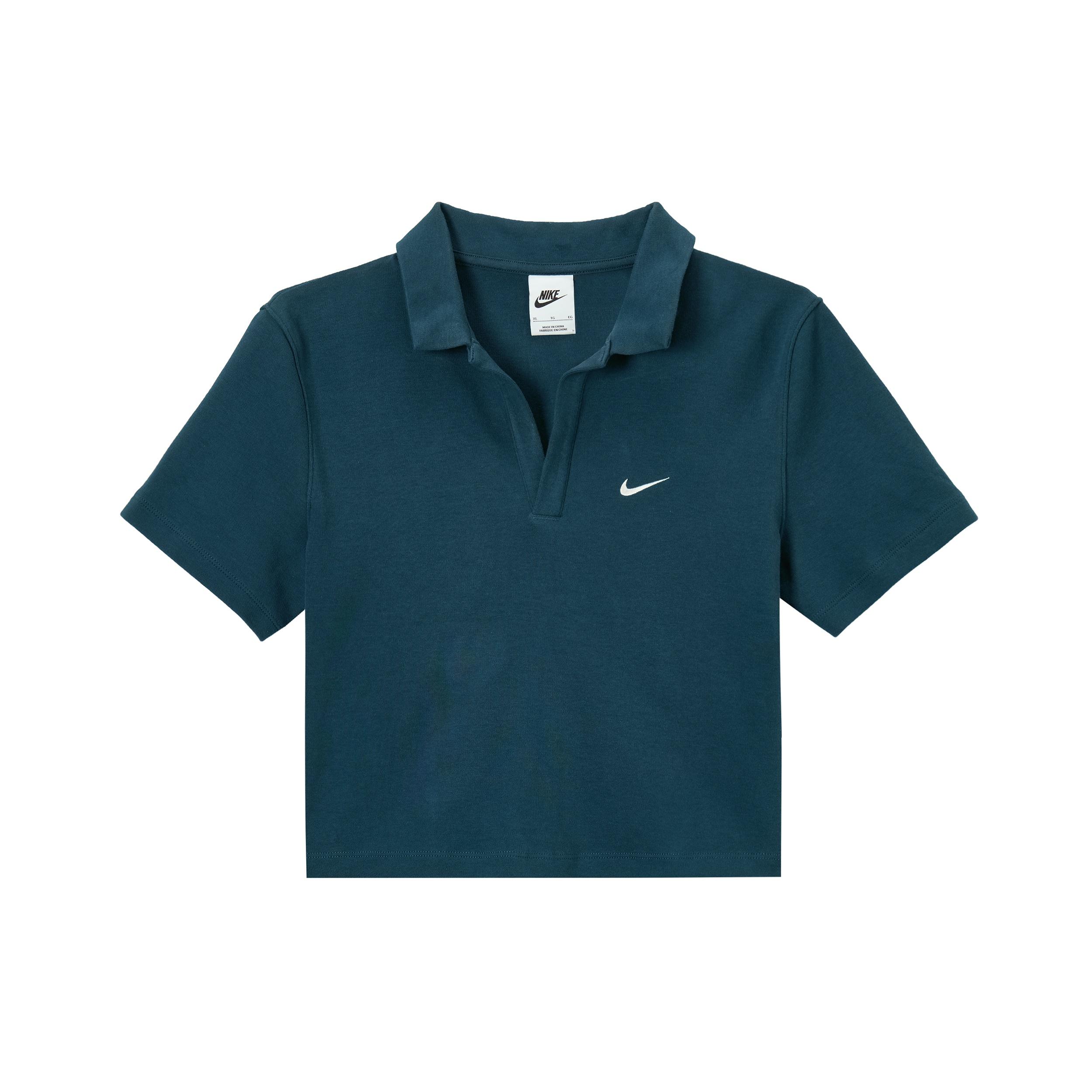 (WMNS) Nike Sportswear Essential Polo Shirt Asia Sizing  Dark Blue  Women s DV7885-478 XS