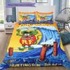 Cartoon Pattern Bedding Quilt Set Quilt Cover Pillowcase Home Decoration Birthday Gift (1 * duvet cover + 2 * pillowcase, without core)