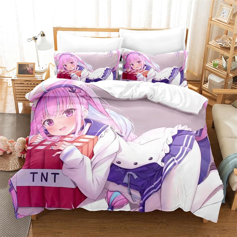 Cartoon Cute Girl Bedding Set Duvet Cover Set Lovers Bedding Kids Luxury King Size Comforter Bedding Sets Queen Duvet Cover Set