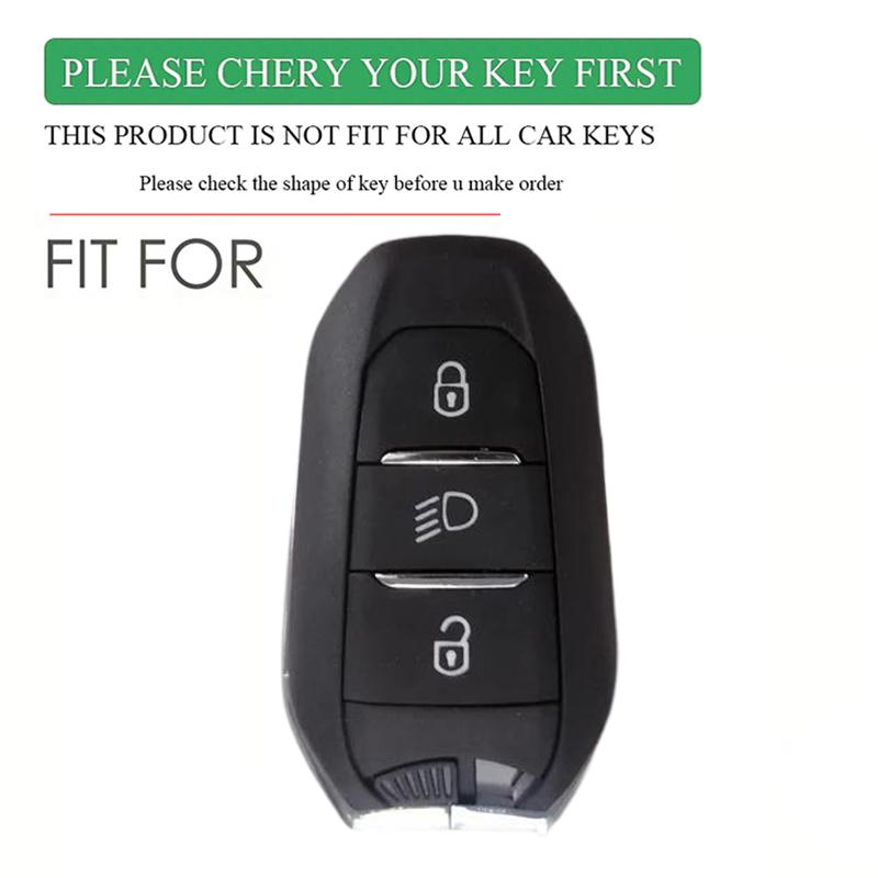 Silicone Key Cover Key Case Car Keychain Fob For Peugeot 3008 307 308 207 208 407 508 206 2008 301 5008 For Citroen C2 C3 C4 C5