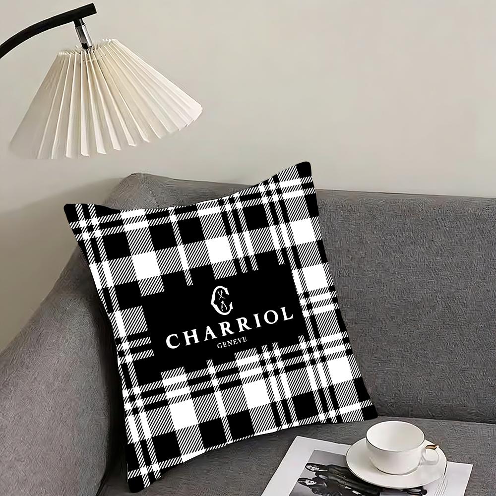 

French CCharriol Cushion Cover Elegant Comfort Pillowcase Sofa Bed Doublesided Printed Invisible Zipper Home Decor 30x30cm