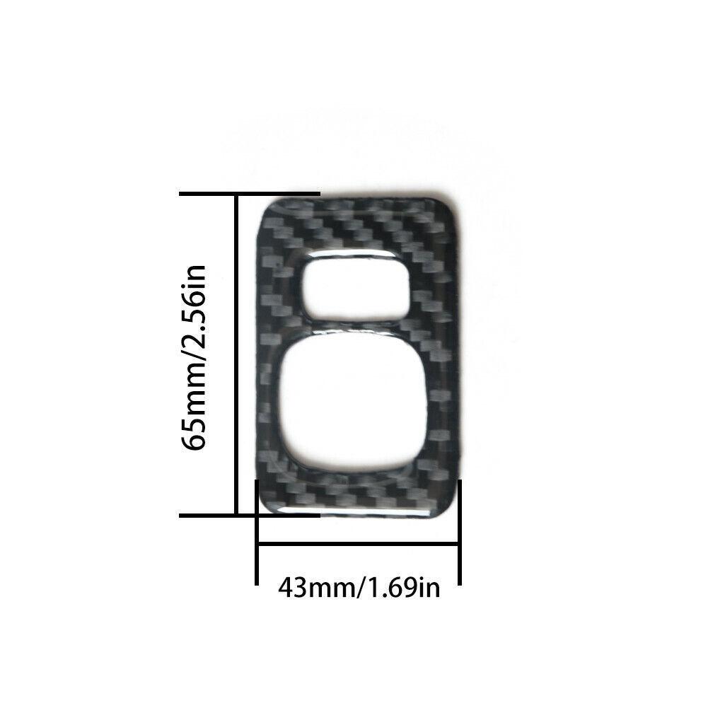 Carbon Fiber Interior Power Rearview Mirror Switch Cover Trim For Toyota Camry