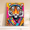5d DIY Diamond Painting Cross Stitch Colorful Tiger Animals Diamond Embroidery Mosaic Full Round Drill Home Decor Arts