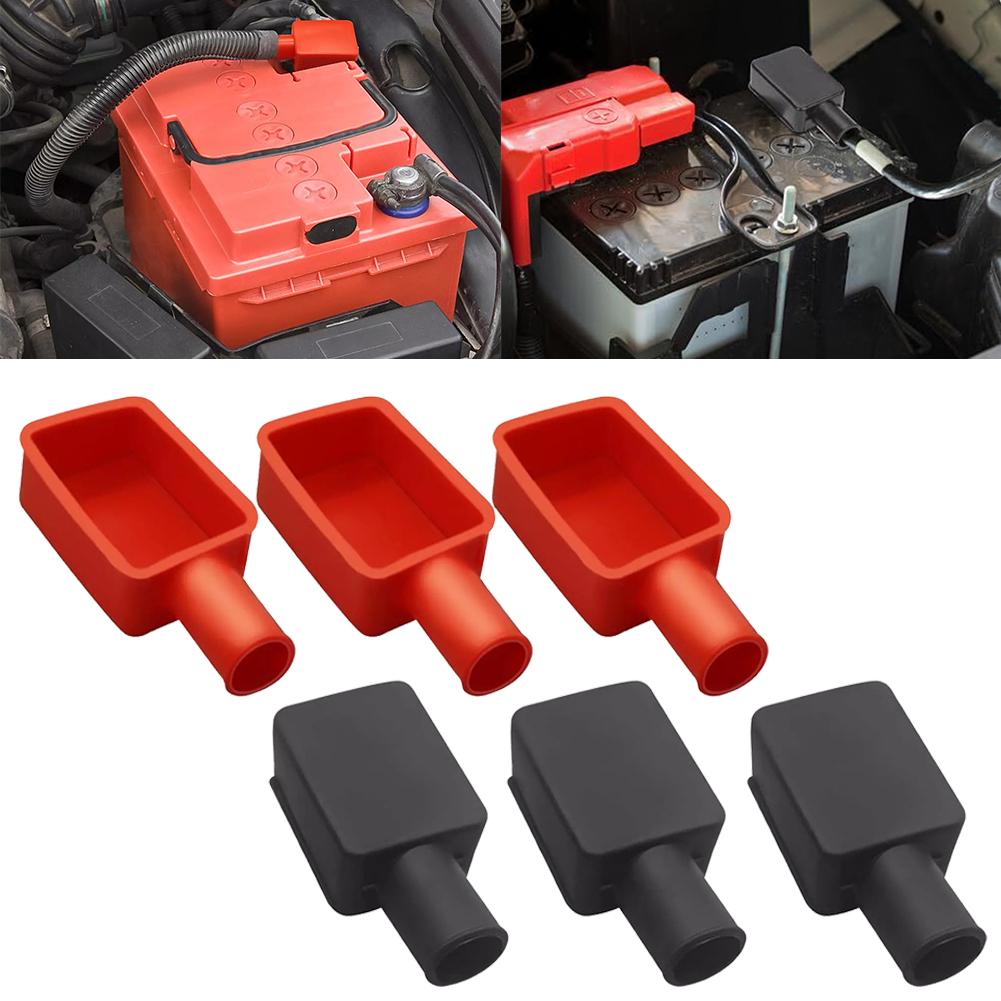 Black Slight Manual Measurement Deviation Battery Post Covers Protective Cover Proper Installation Coded Design