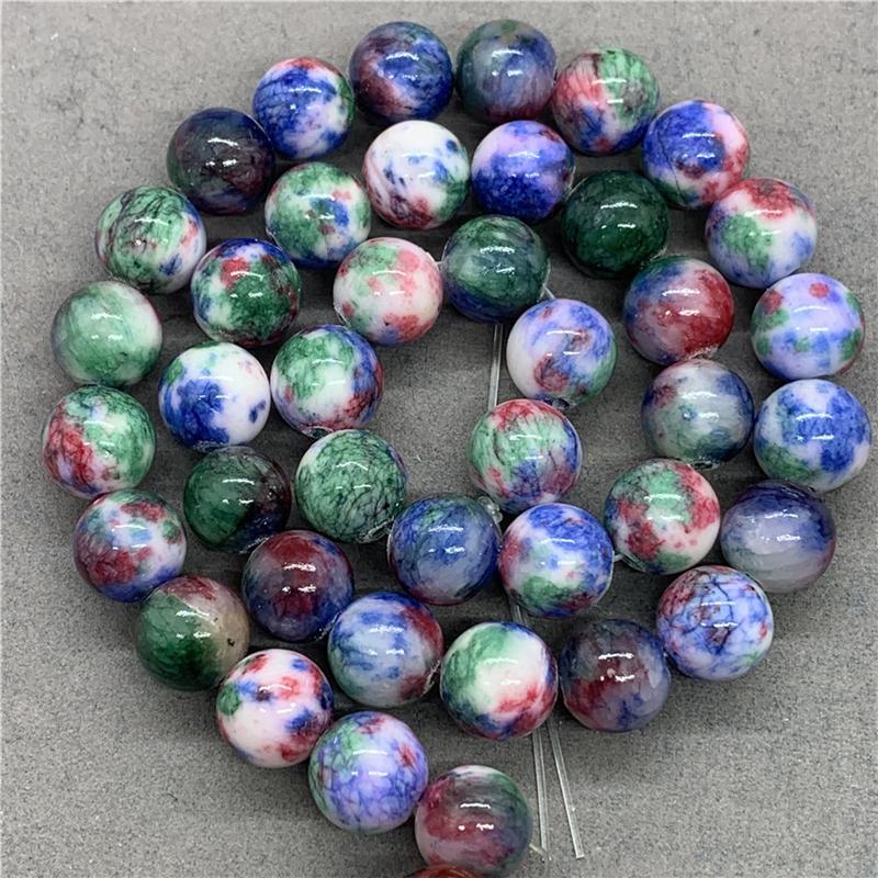 

Натуральный камень, драгоценный камень, черный, желтый, зеленый, белый, порошок, персидский нефритовый шар, свободные бусины, 6/8/10 мм, аксессуары для браслета «сделай сам» 8mm-20pcs