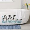 1pc Cartoon Little Penguin Wall Stickers For Bathroom Bathtub Decor Mural Cute Animal Room Home Decoration Self-adhesive Decals